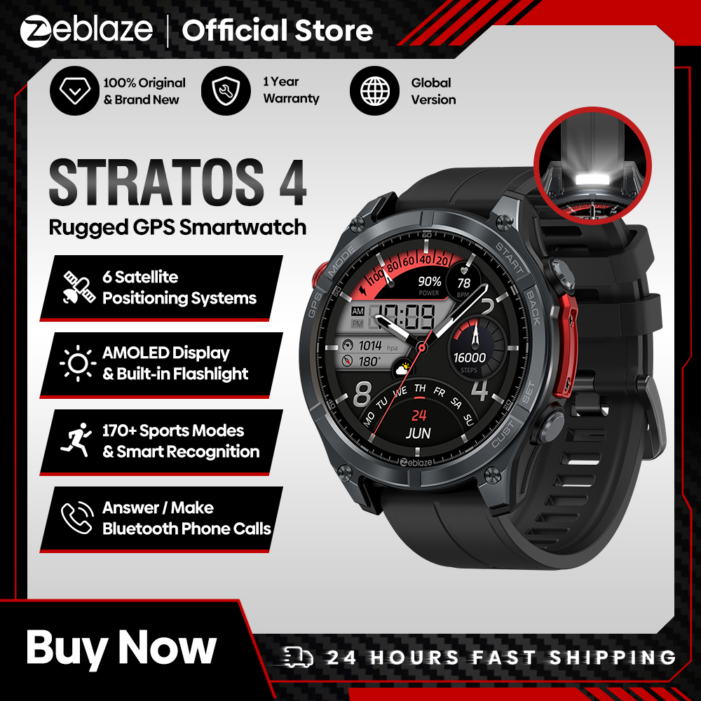 Altimeter Compass Watch - جديد Zeblaze Stratos 4 GPS ساعة