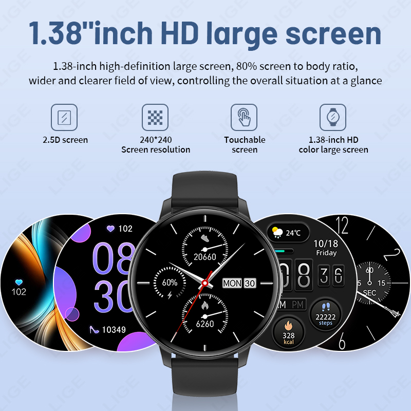 ساعة ذكية جديدة من LIGE بشاشة  - مراجعة Watches Ladies Smartwatch وسعره