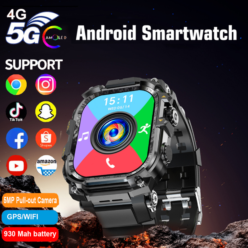 4G أندرويد الرجال النساء ساعة  - مراجعة Smartwatch Watches For Women With Gps وسعره