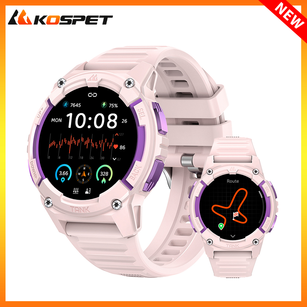 KOSPET TANK S2 GPS الساعات الذ - مراجعة Smartwatch Watches For Women With Gps وسعره