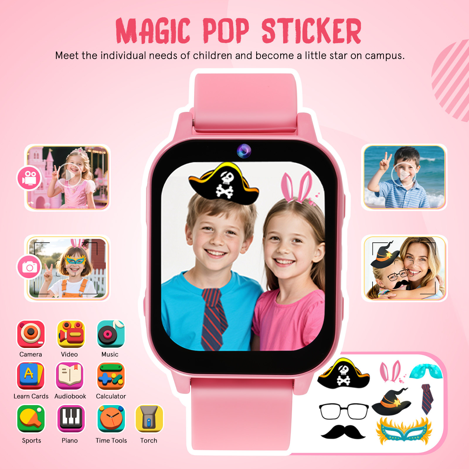 ساعة ذكية للأطفال، ساعة ألعاب  - مراجعة Smartwatch Watches For Kids وسعره