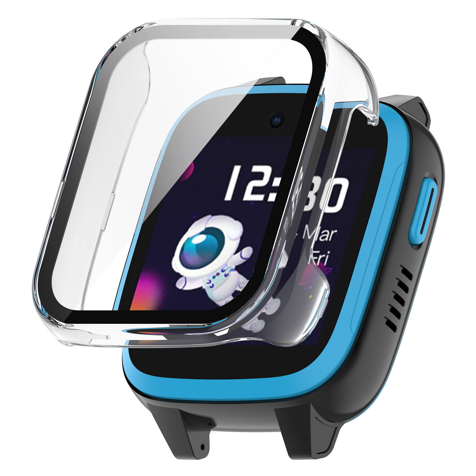 حافة صلبة قذيفة الزجاج حامي ال - مراجعة Smartwatch Watches For Kids وسعره