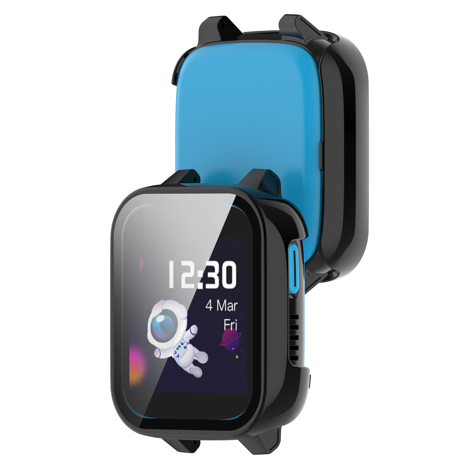 حافة صلبة قذيفة الزجاج حامي ال - مراجعة Smartwatch Watches For Kids وسعره