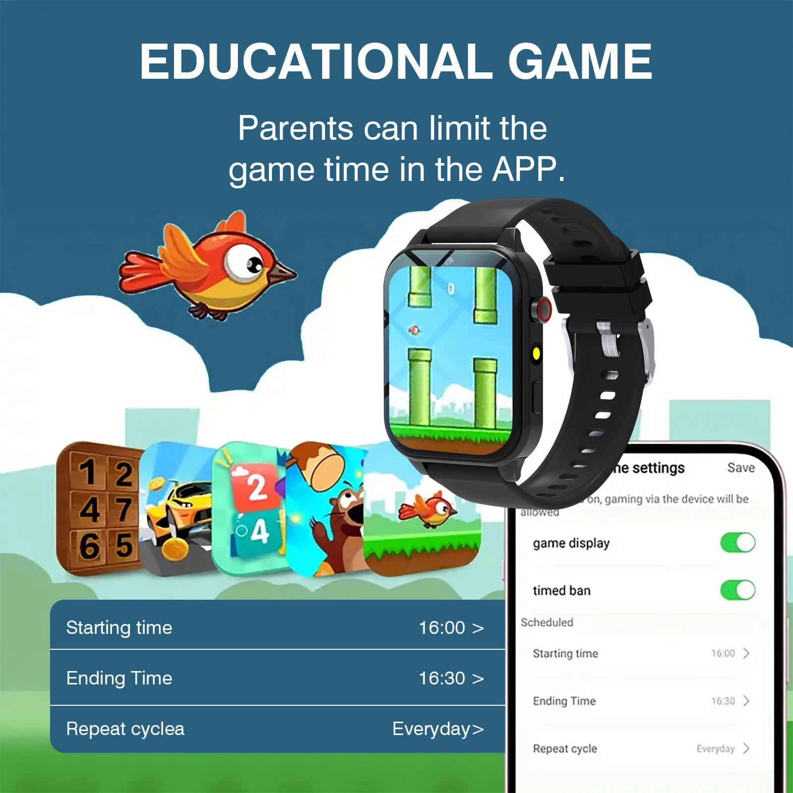ساعة ذكية للأطفال 18 لعبة كامي - مراجعة Smartwatch Watches For Kids وسعره