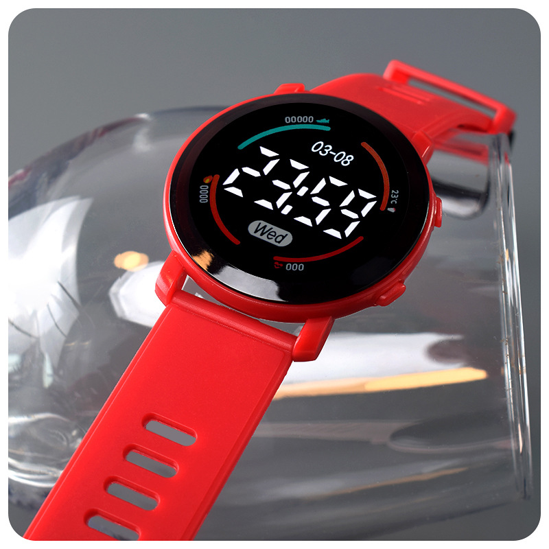 ساعة LED رياضية عصرية رقمية لل - مراجعة Smartwatch Digital Watches For Kid Girl وسعره