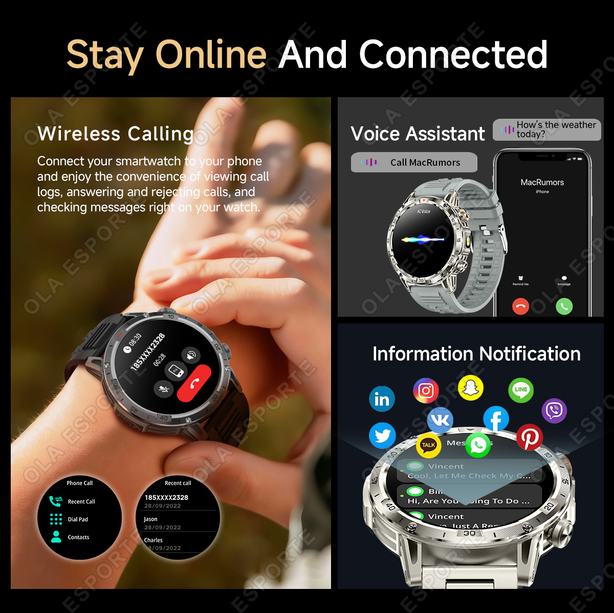 ساعة ذكية جديدة للرجال مزودة ب - مراجعة Altimeter Compass Watch وسعره